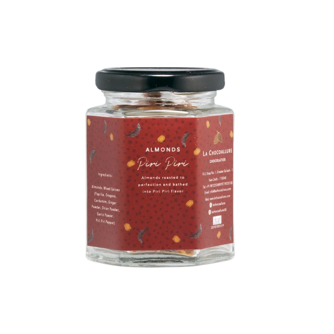 Piri Piri ( Peri Peri) Almonds - Crunchy Snack Infused with Exotic Spice Blend