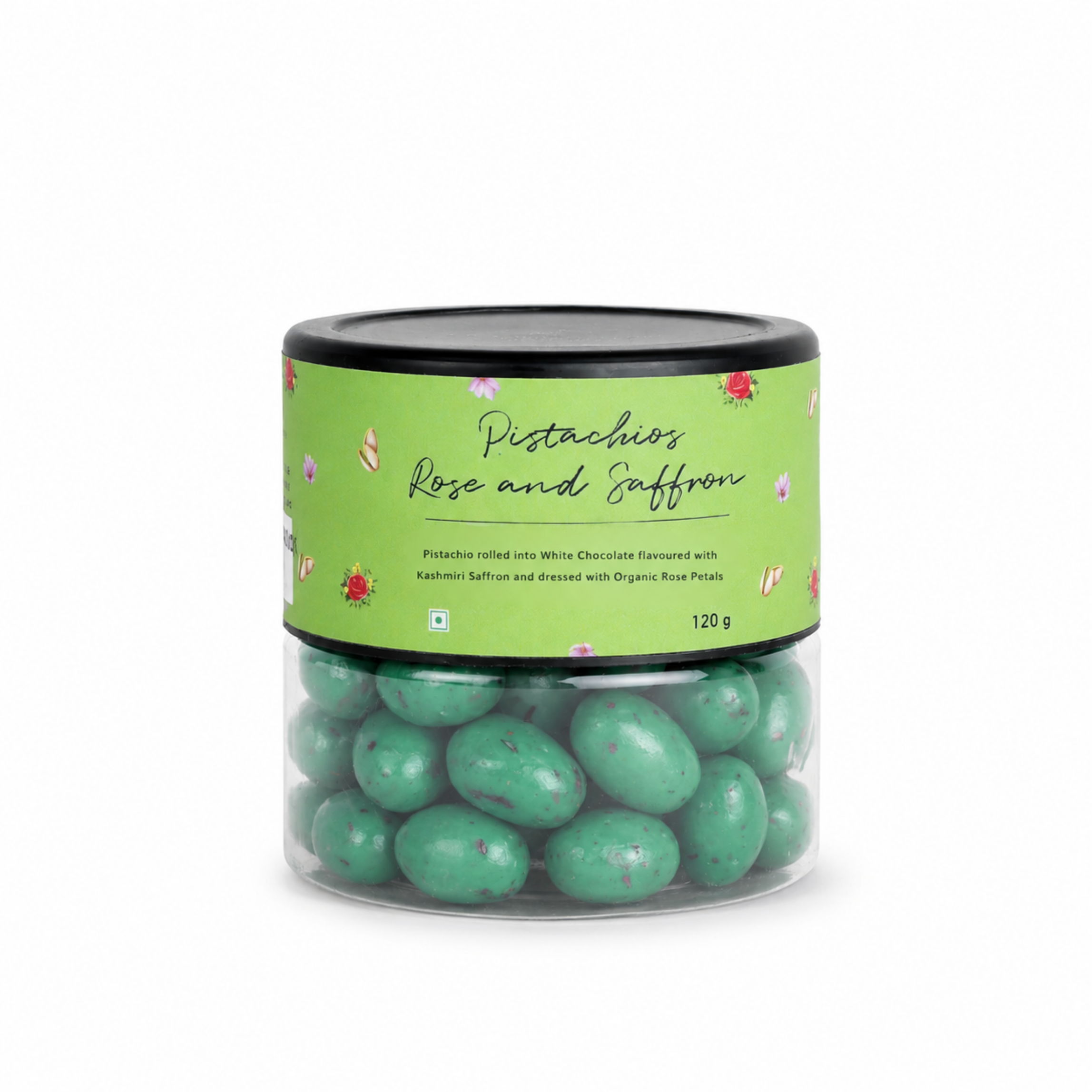 Pistachio Rose n Saffron Dragees 120g