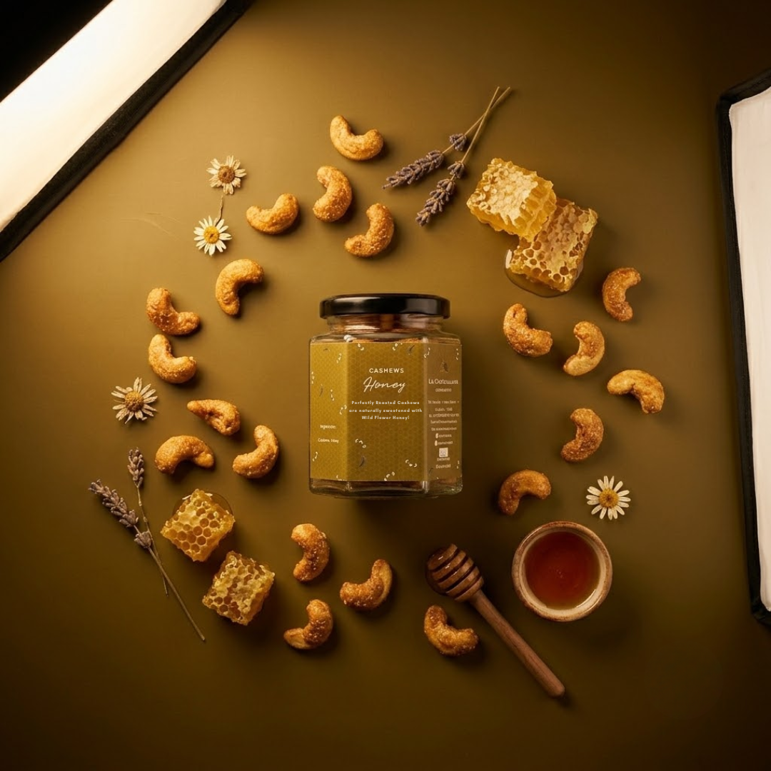Honey Roasted Cashews – Premium Glazed Cashew Nut Snack