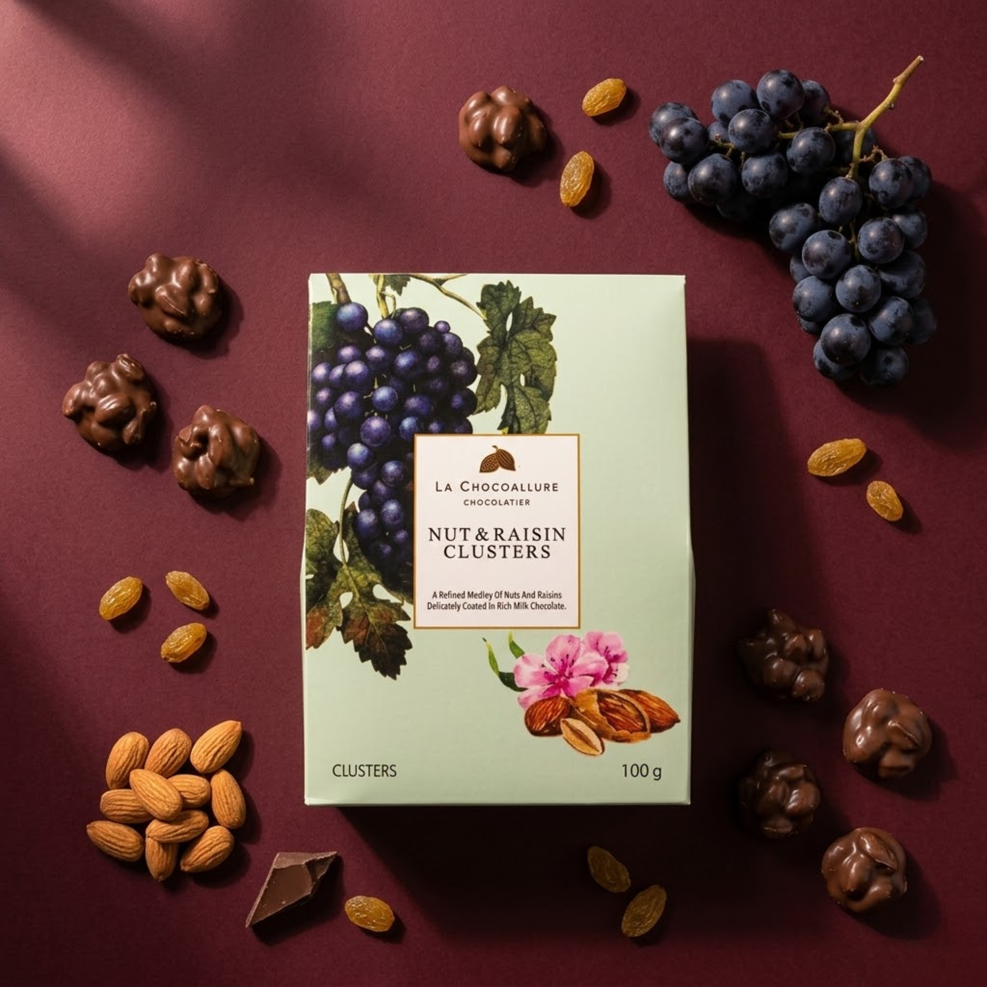 Nut & Raisin Clusters | Fruit and Nut Chocolate Rocks