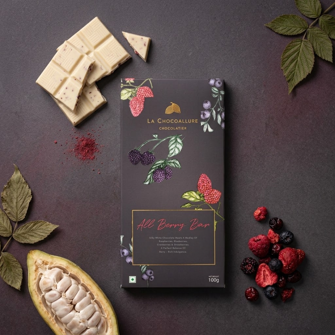 All Berry White Chocolate Bar | Mixed Berries | La Chocoallure
