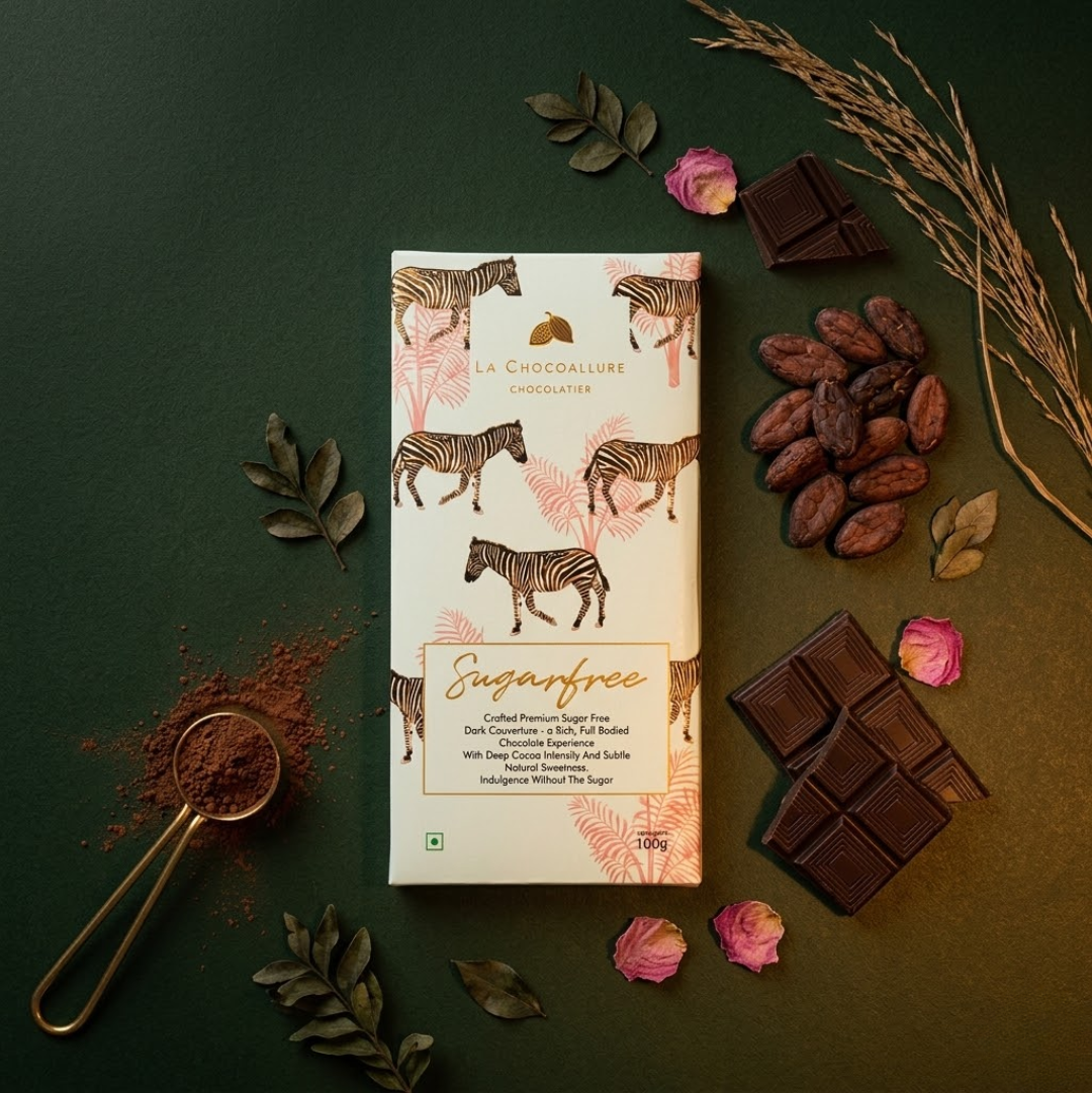 Sugar Free Dark Chocolate Bar with Stevia | 70% | La Chocoallure
