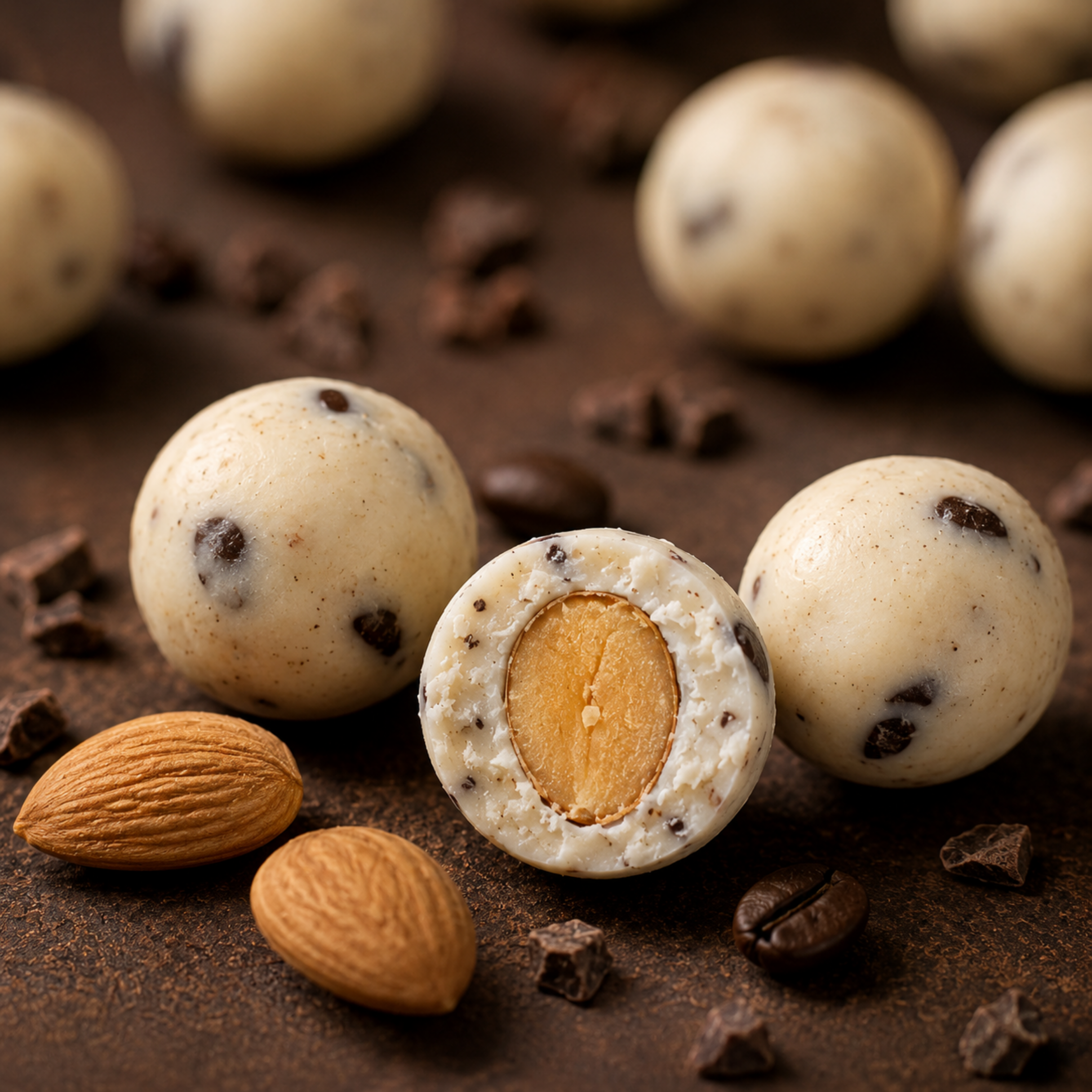 Cocoa & Coffee Almond Dragees | White Chocolate Coffee Almond Gift