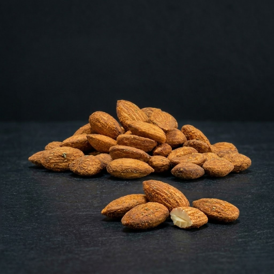 Piri Piri ( Peri Peri) Almonds - Crunchy Snack Infused with Exotic Spice Blend