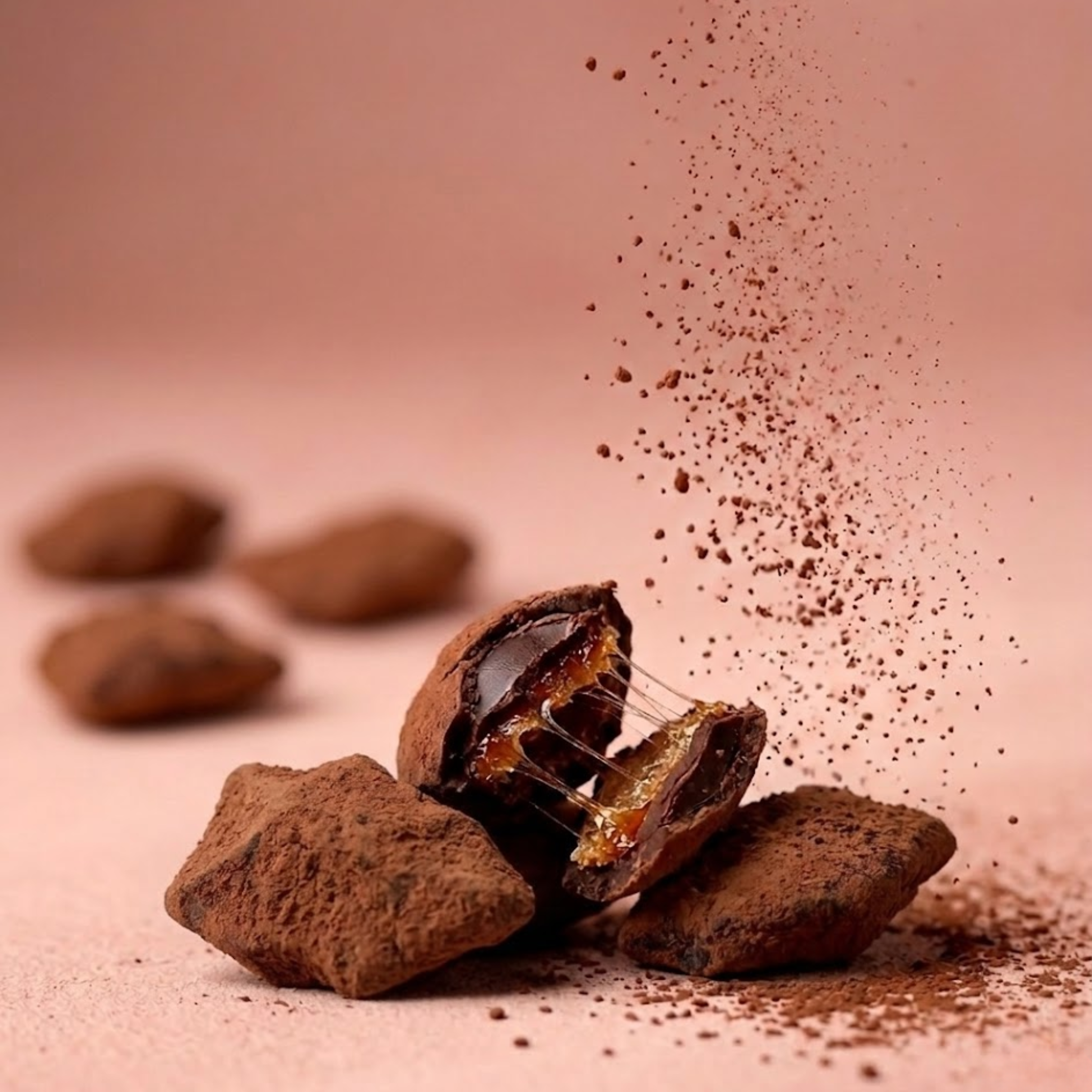 Burnt Caramel Almonds (Cocoa Dust)