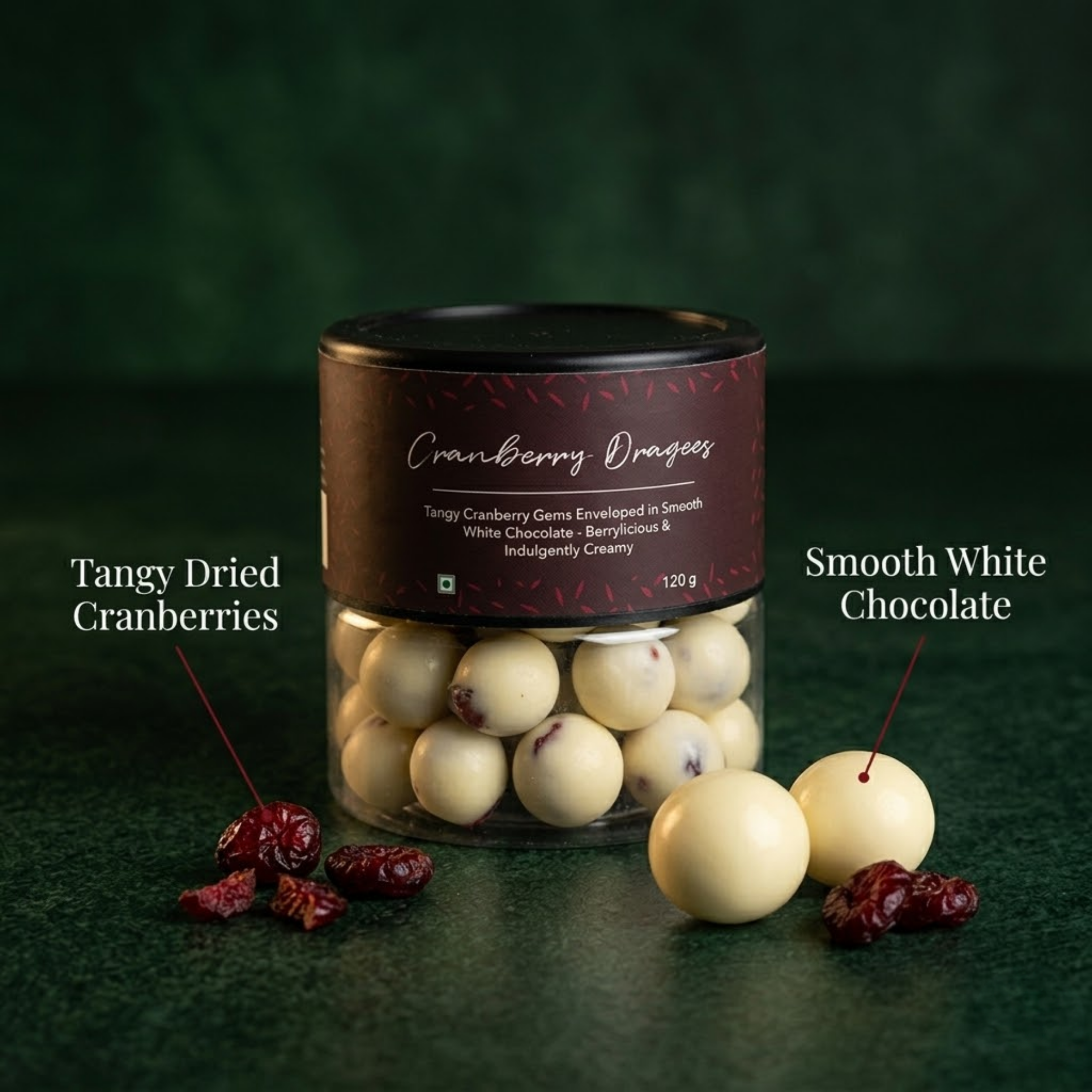 Cranberry Dragees 120 gms