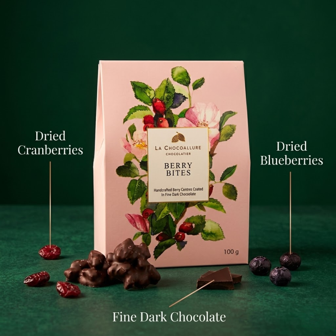 Berry Bites | Cranberry & Blueberry Dark Chocolate Rocks