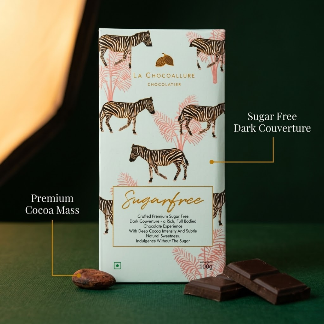 Sugar Free Dark Chocolate Bar with Stevia | 70% | La Chocoallure