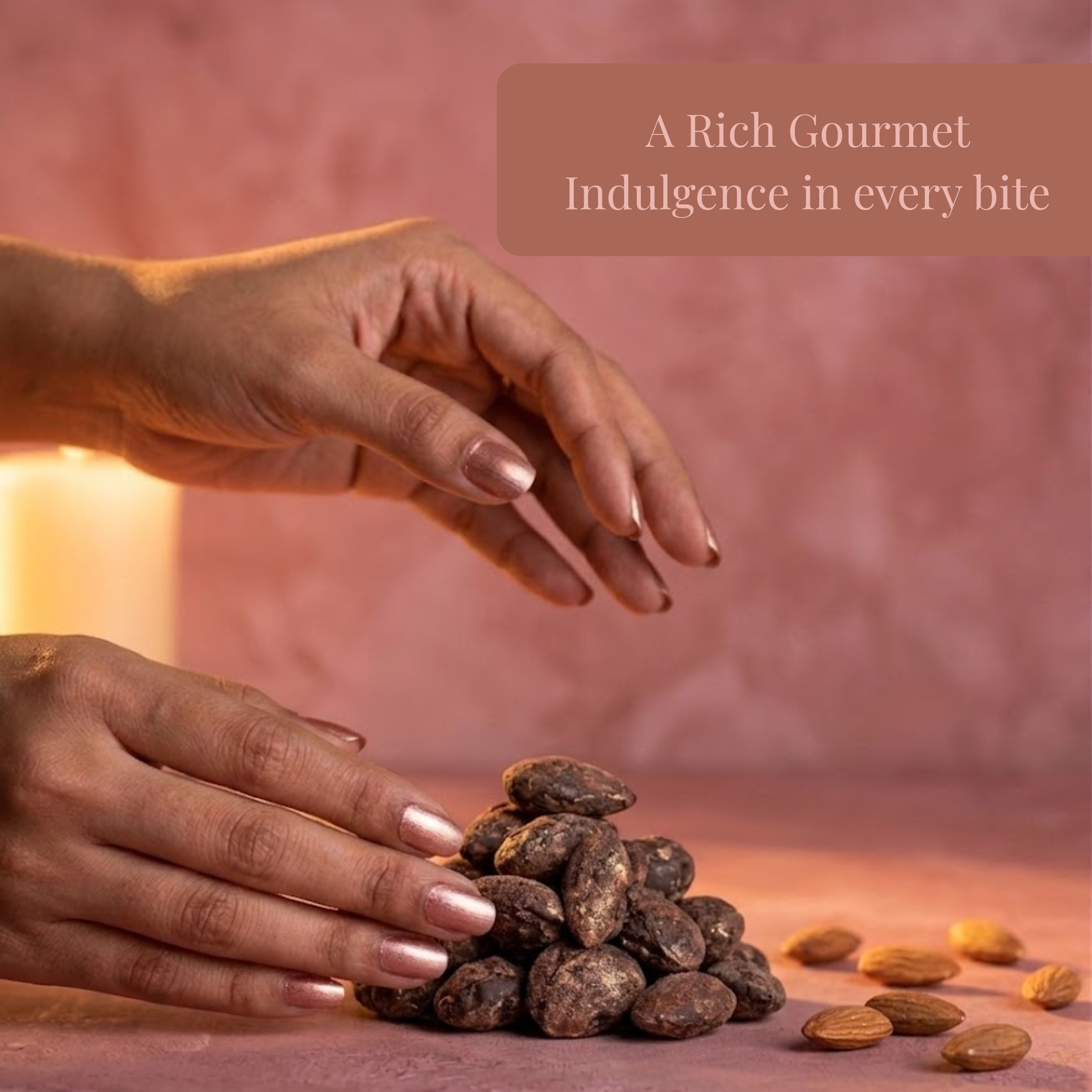 Burnt Caramel Almonds (Rose Gold)