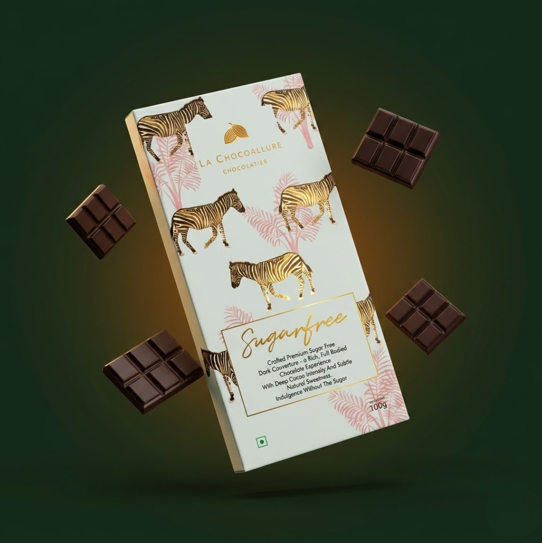 Sugar Free Dark Chocolate Bar with Stevia | 70% | La Chocoallure