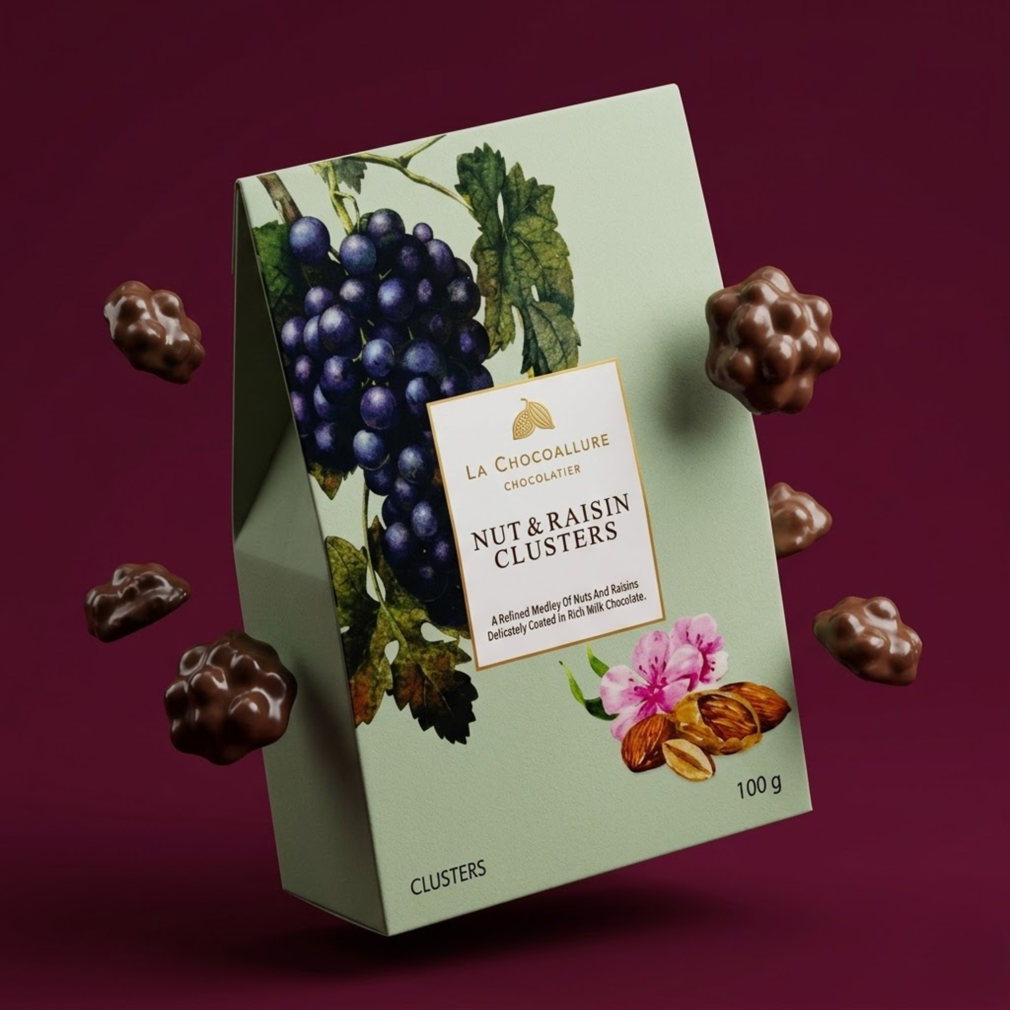 Nut & Raisin Clusters | Fruit and Nut Chocolate Rocks