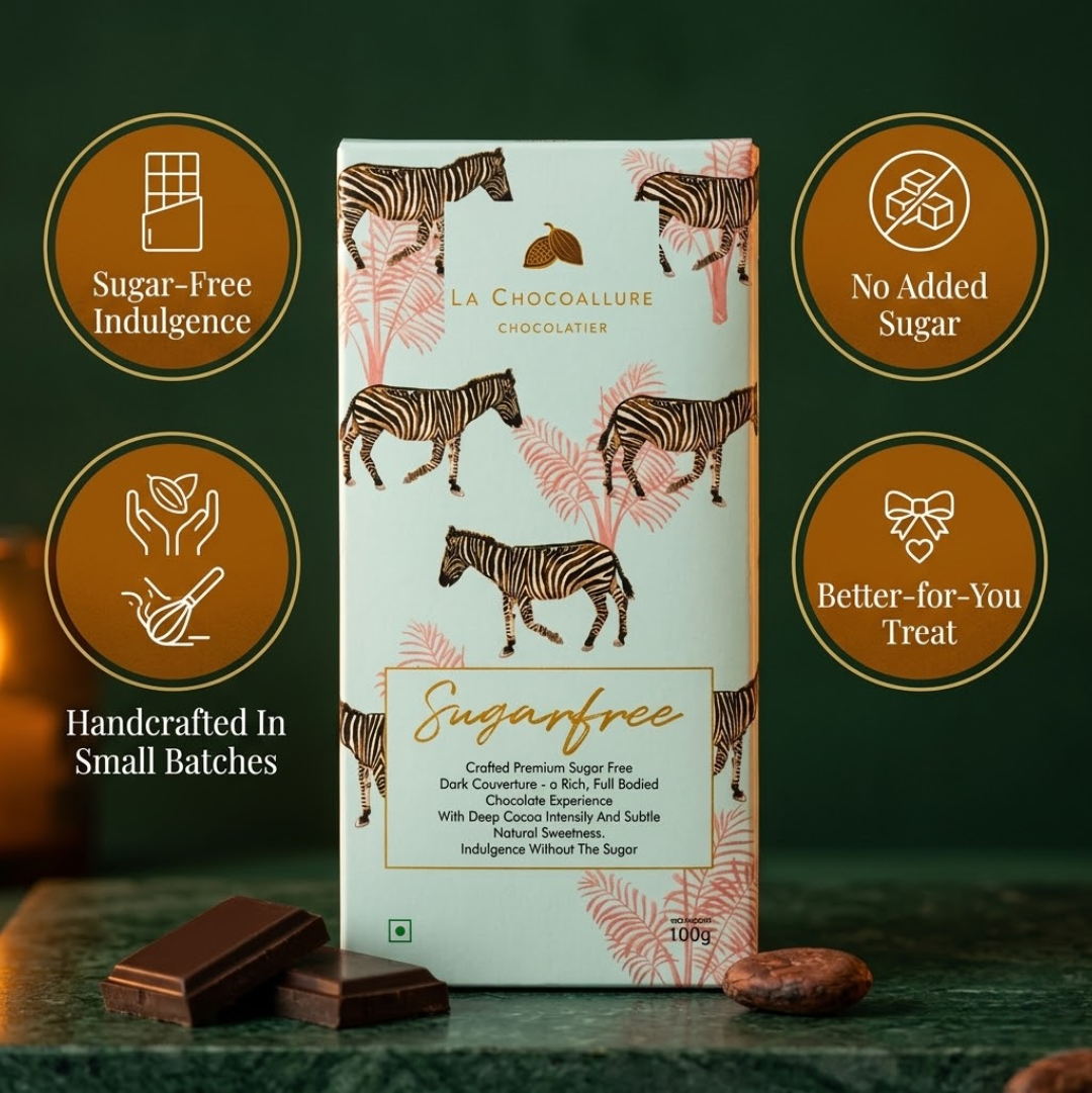 Sugar Free Dark Chocolate Bar with Stevia | 70% | La Chocoallure