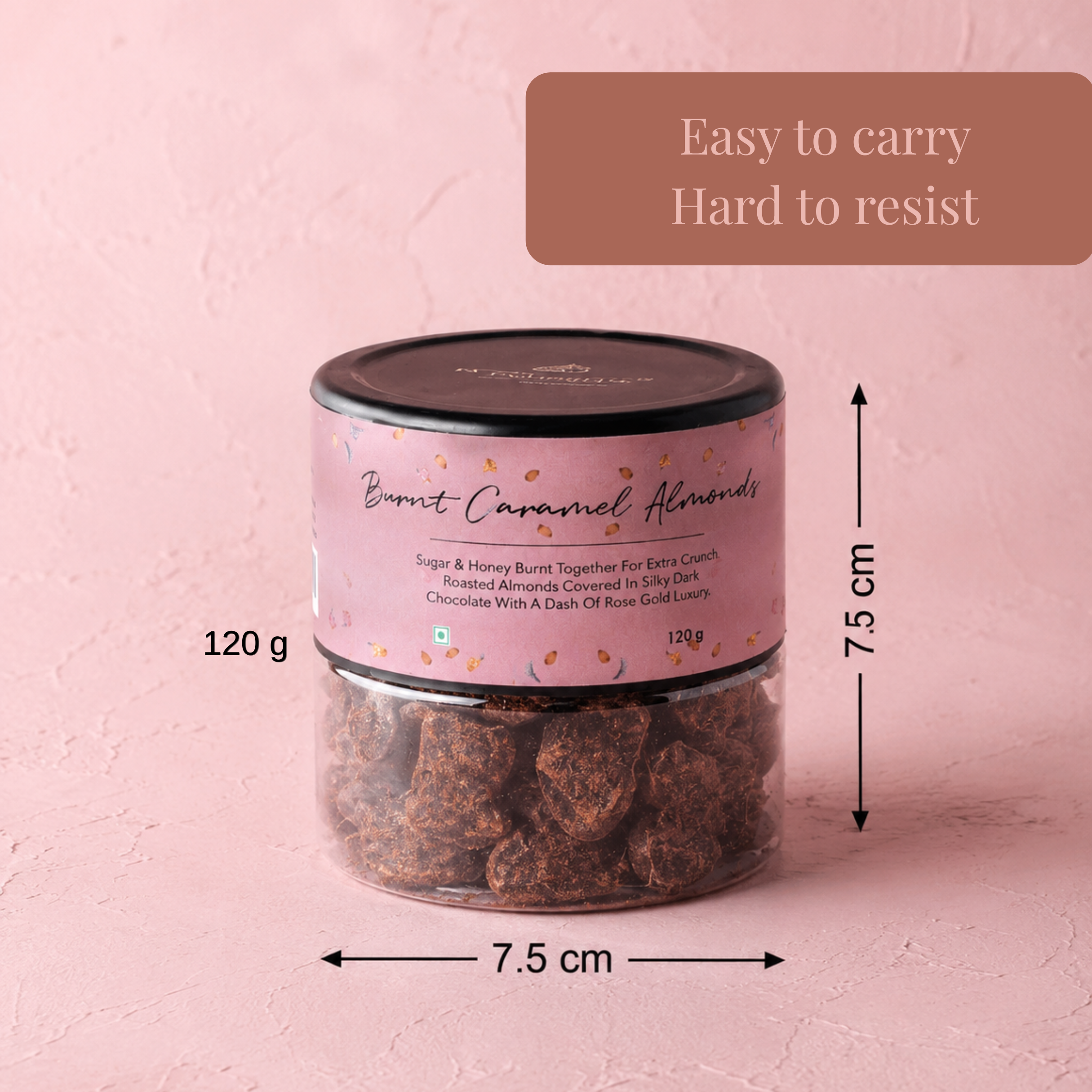Burnt Caramel Almonds (Rose Gold)