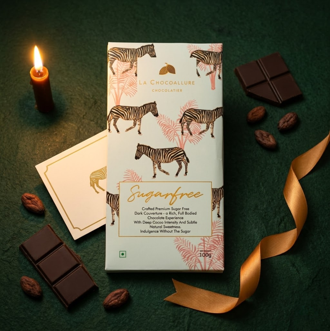 Sugar Free Dark Chocolate Bar with Stevia | 70% | La Chocoallure