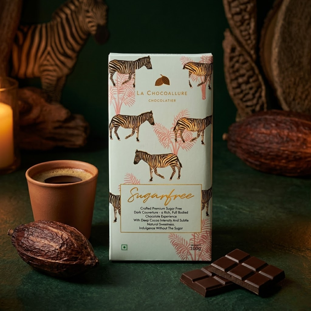 Sugar Free Dark Chocolate Bar with Stevia | 70% | La Chocoallure