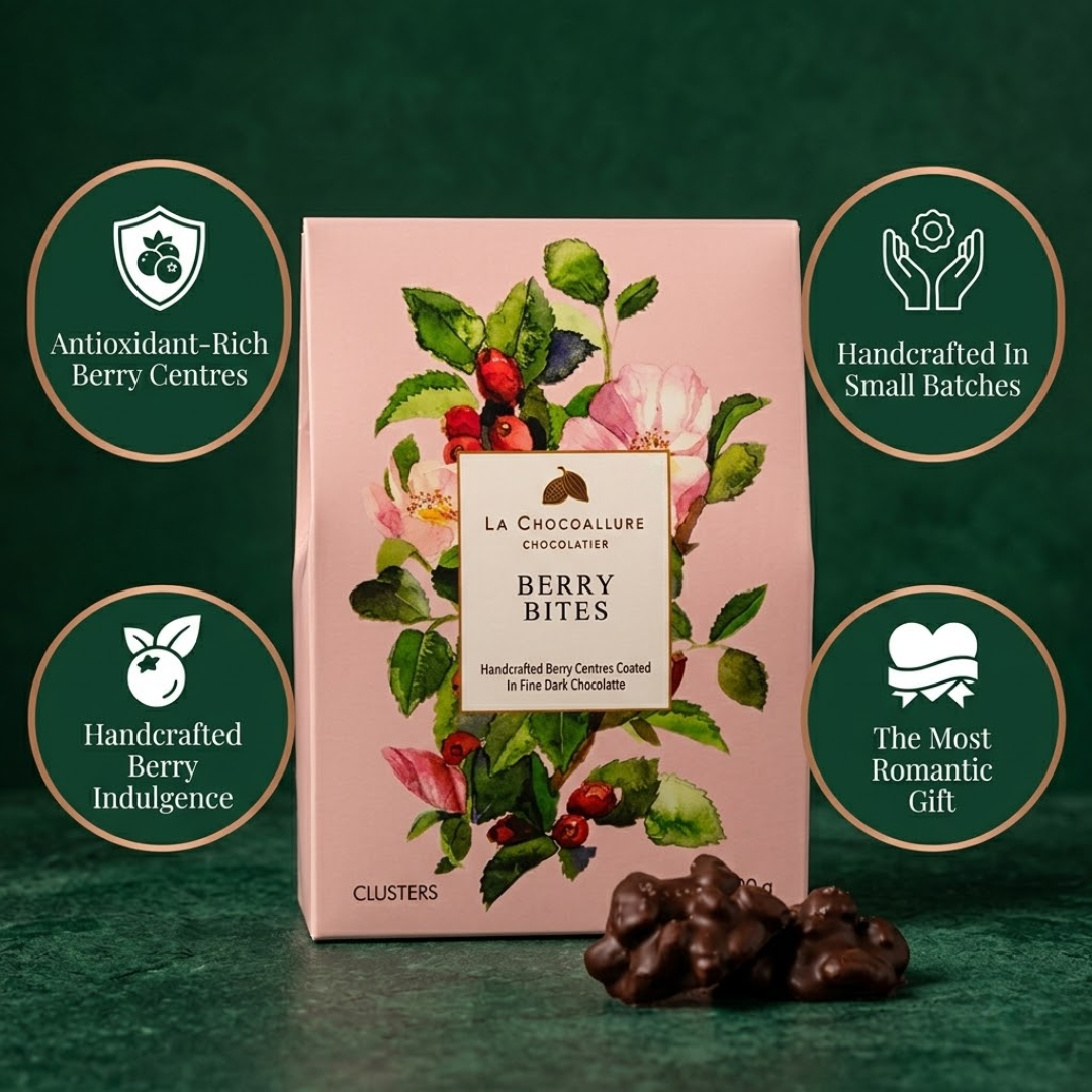 Berry Bites | Cranberry & Blueberry Dark Chocolate Rocks