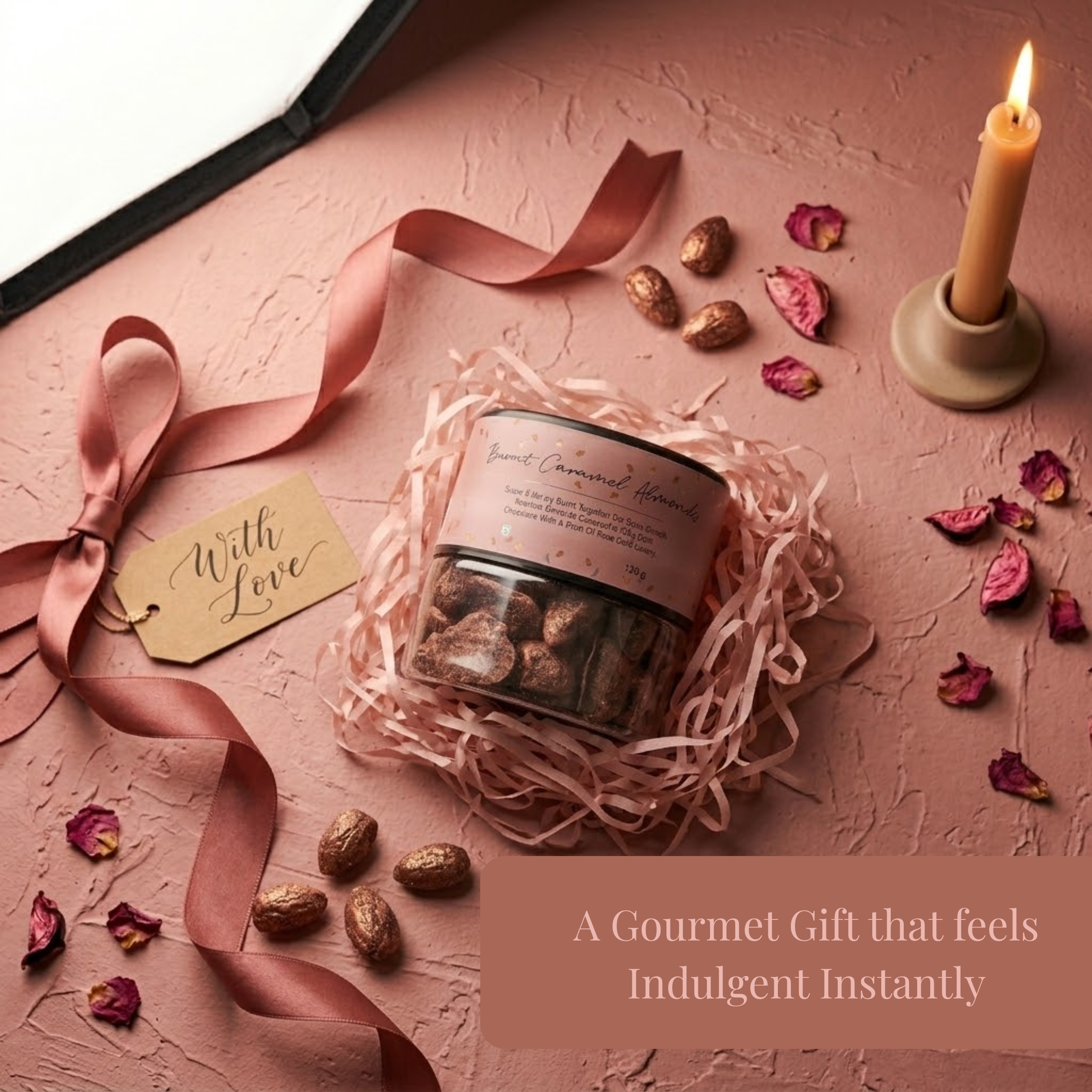 Burnt Caramel Almonds (Rose Gold)