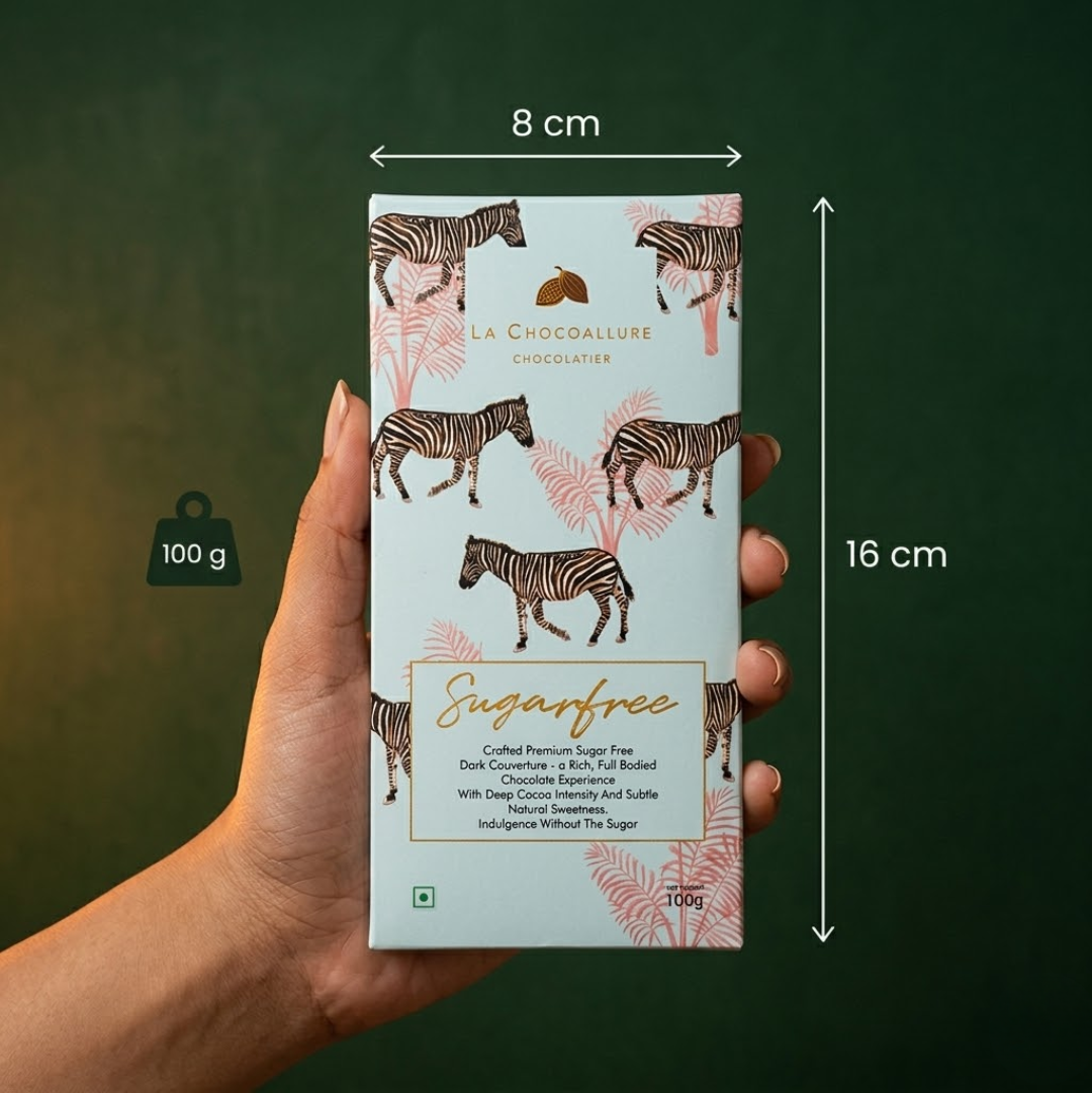 Sugar Free Dark Chocolate Bar with Stevia | 70% | La Chocoallure