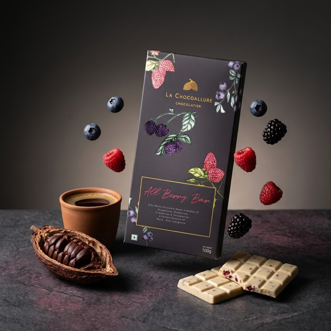 All Berry White Chocolate Bar | Mixed Berries | La Chocoallure