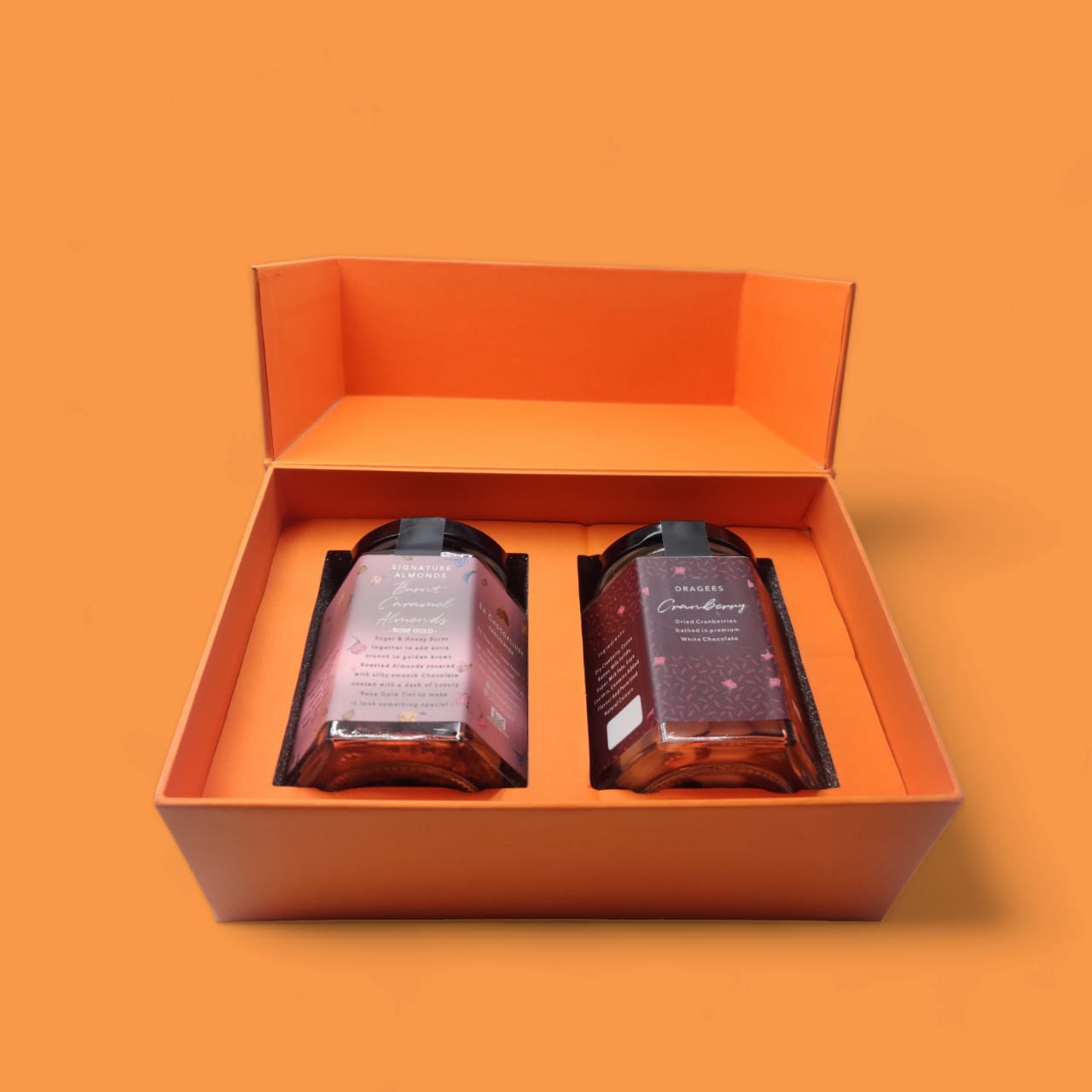 La Chocoallure Balance Gift Box | Burnt Caramel Almonds and Cranberry Dragees