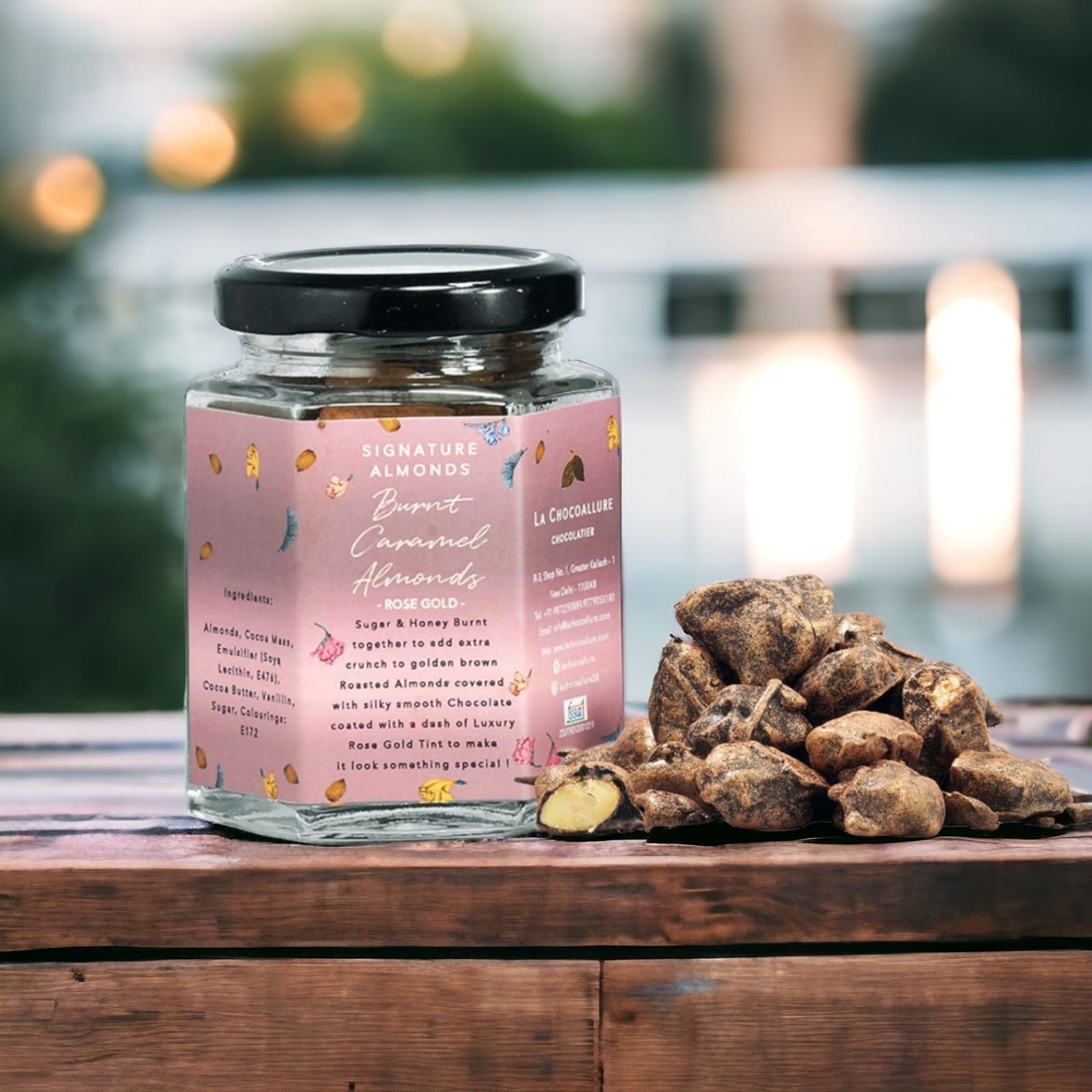 La Chocoallure Balance Gift Box | Burnt Caramel Almonds and Cranberry Dragees