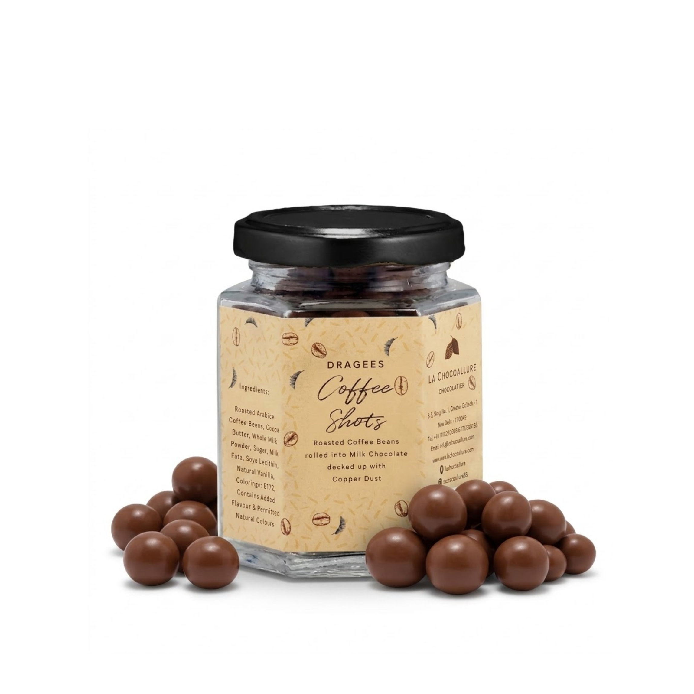 Milk Chocolate Coffee Shots Dragees | Roasted Arabica Coffee Gift