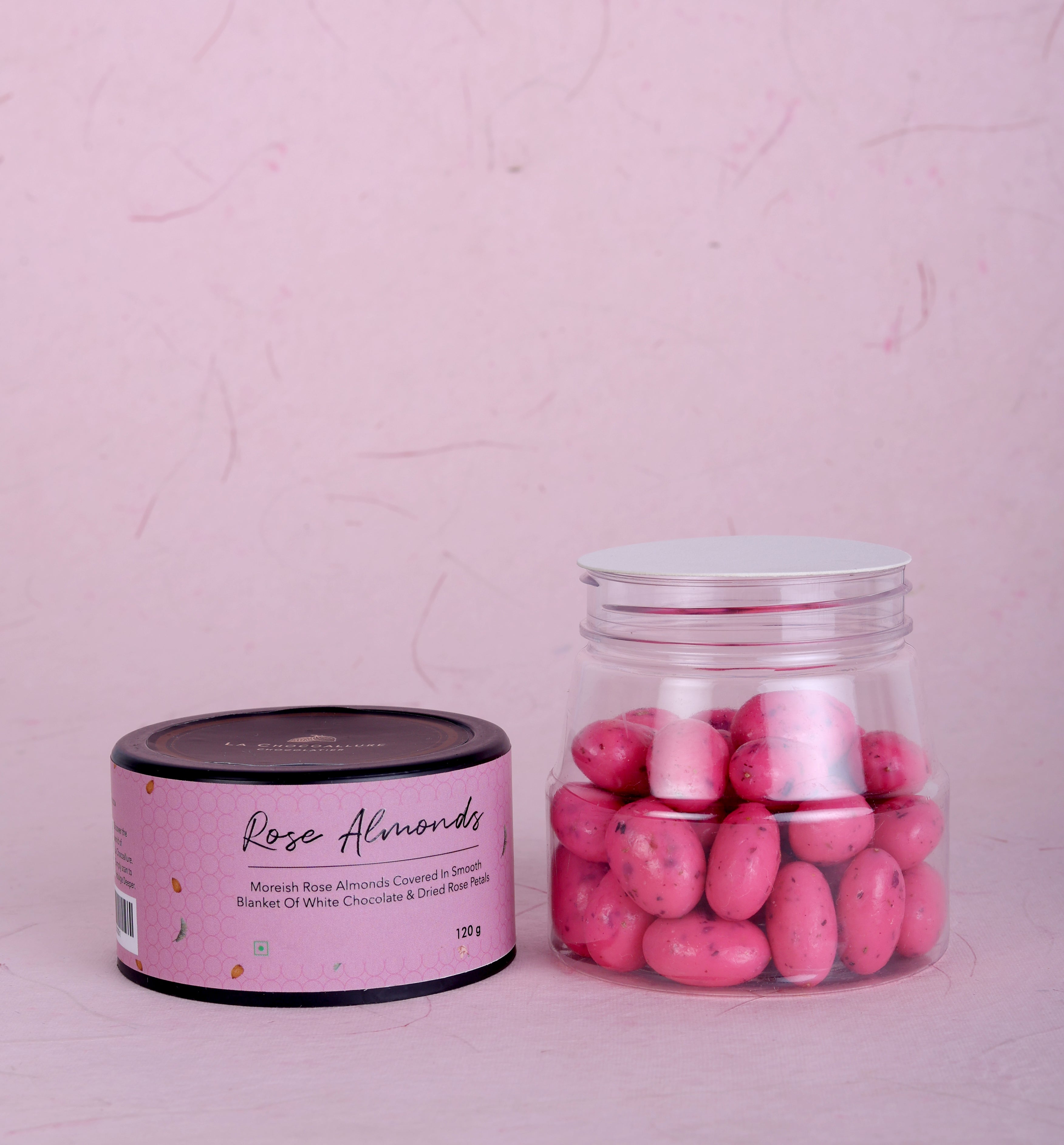 Rose Almond Dragees | White Chocolate Rose Petal Almond Chocolate