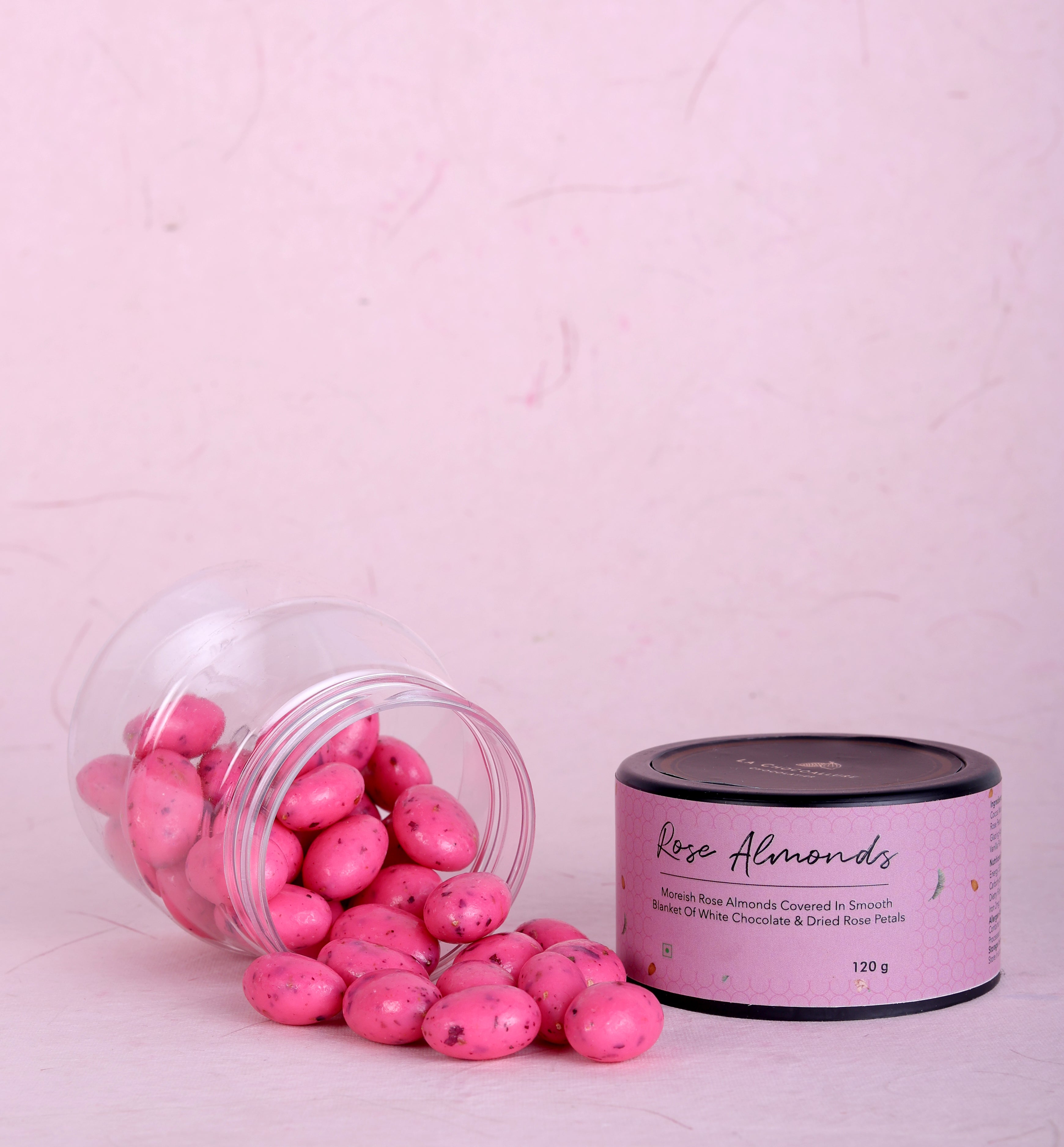 Rose Almond Dragees | White Chocolate Rose Petal Almond Chocolate