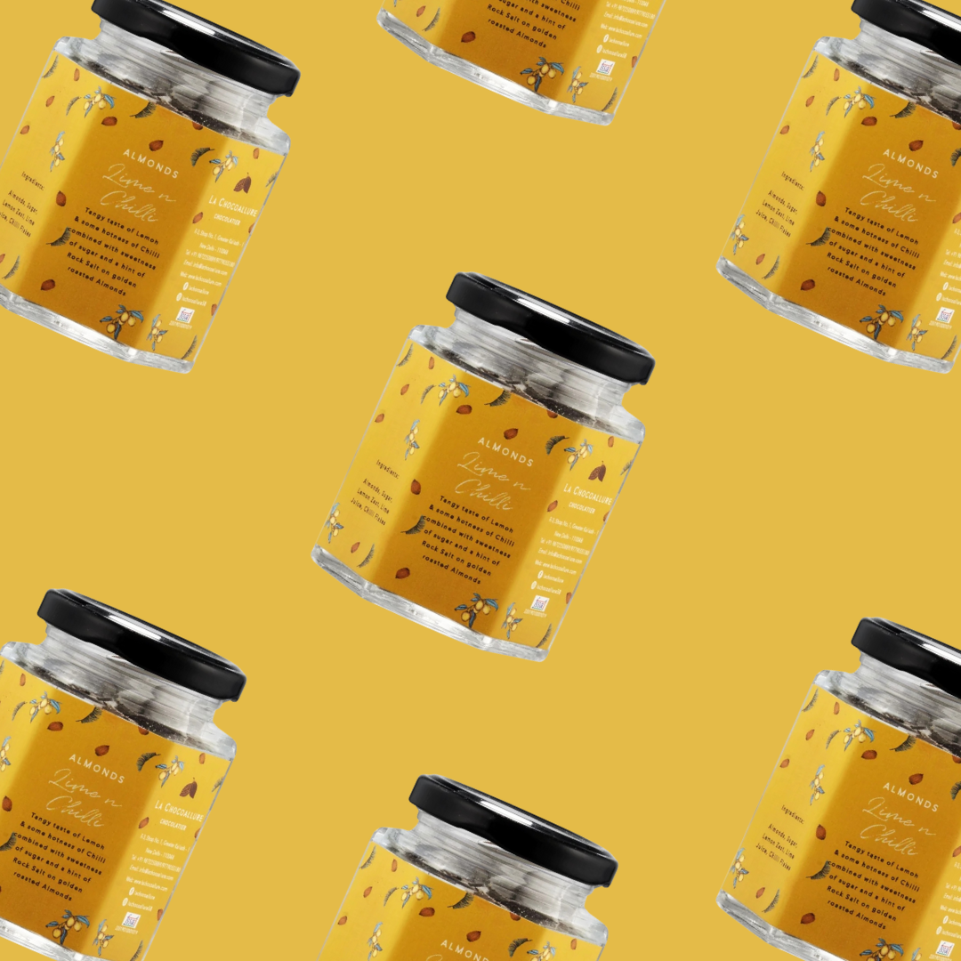 La Chocoallure Lime n Chili Almonds - A Zesty Delight for Your Taste Buds!