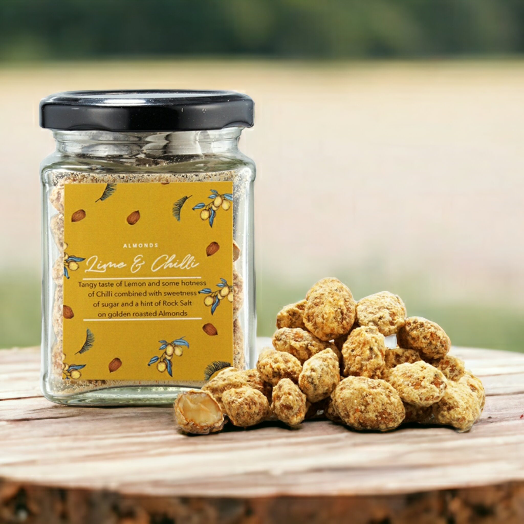 Zesty Lime n Chili Almonds - 150g Pack | Irresistible Snack by La Chocoallure