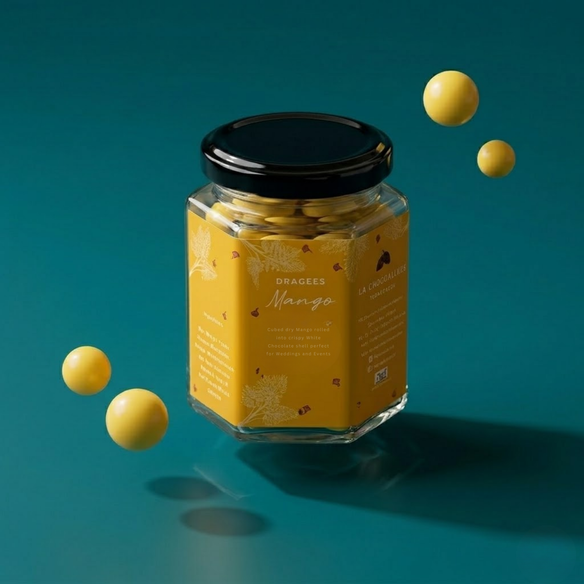 Mango White Chocolate Dragees | Alphonso Mango Chocolate Gift 100g