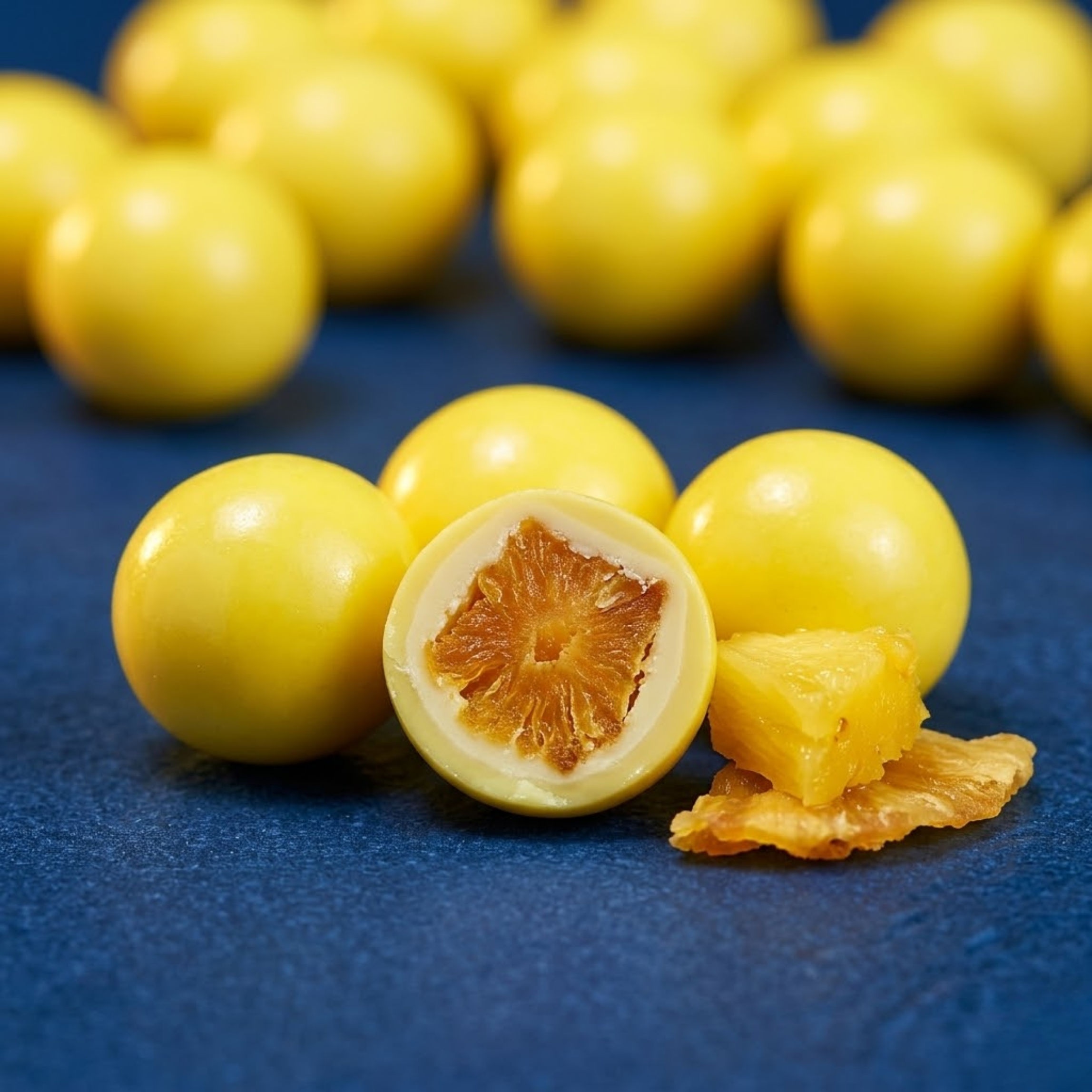 Pineapple White Chocolate Dragees | Tropical Chocolate Gift 100g