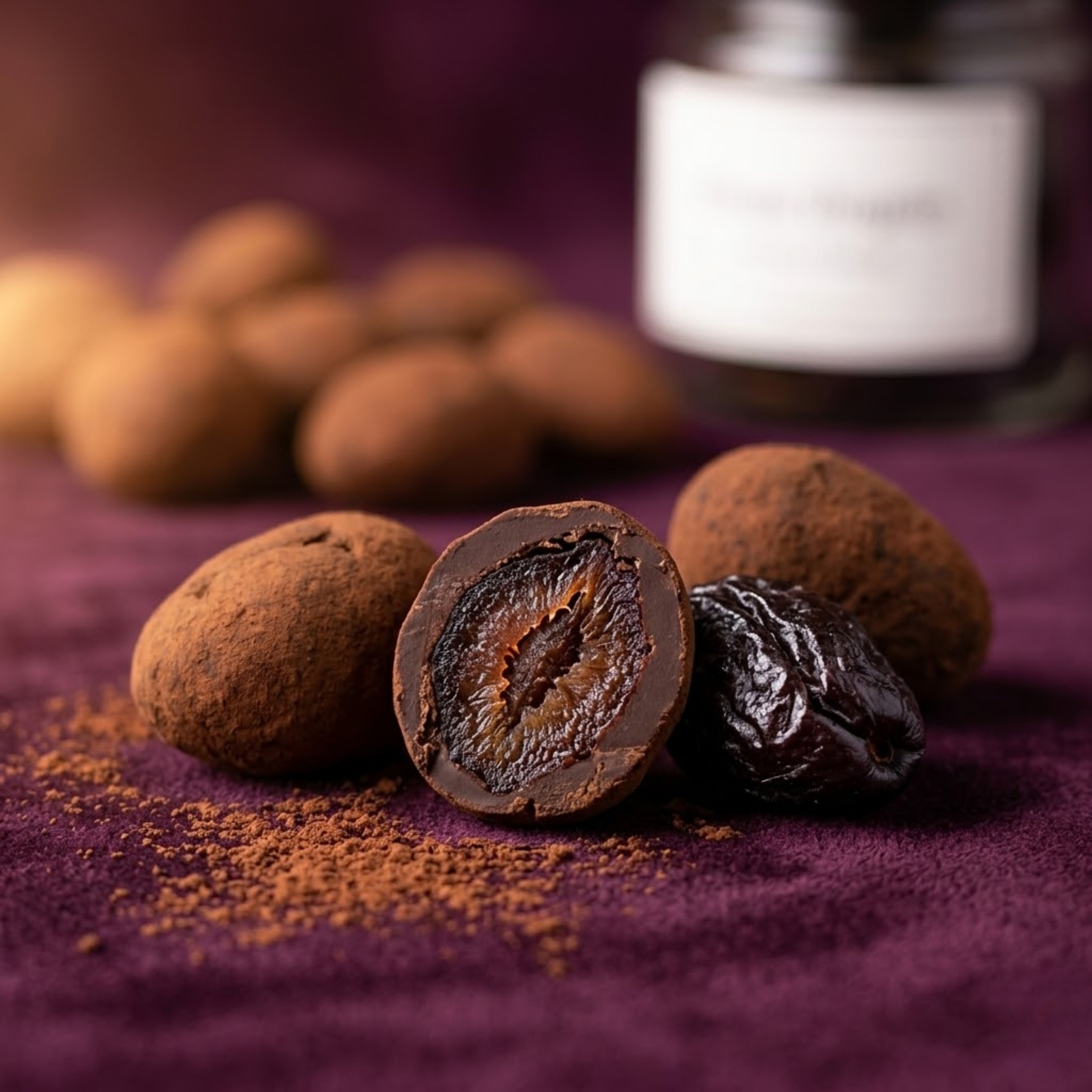 Prunes Dark Chocolate Dragees | Dried Plum Dark Couverture Gift