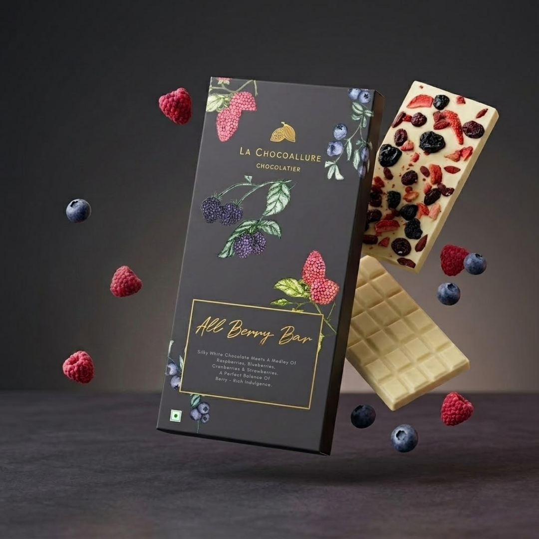 All Berry White Chocolate Bar | Mixed Berries | La Chocoallure