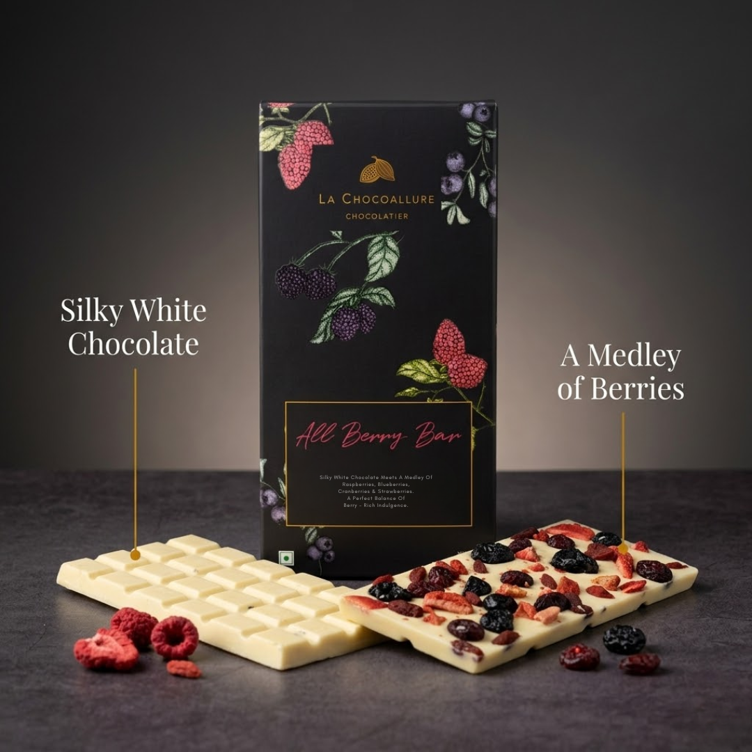 All Berry White Chocolate Bar | Mixed Berries | La Chocoallure