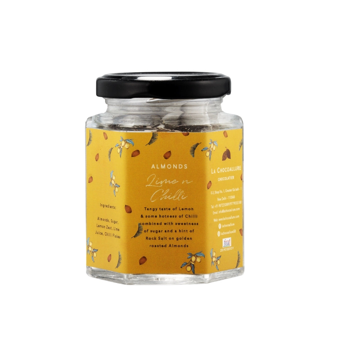 La Chocoallure Lime n Chili Almonds - A Zesty Delight for Your Taste Buds!